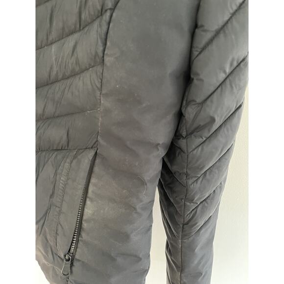 Pajar Women M Black Quilted Ski Puffer Jacket Reflective Hood Outdoor Streetwear - Picture 4 of 10